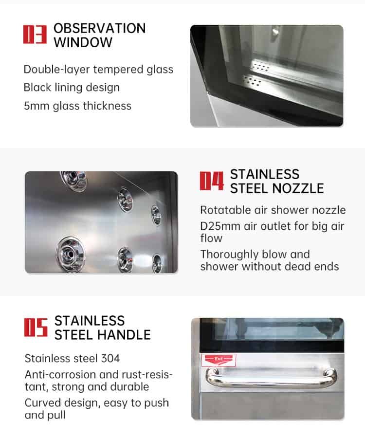 Roller Door / Sliding Door Shower Room - BIOAIRO Cleanroom Equipment